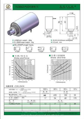 【供应圆管式电磁铁,牵引式电磁铁,推拉式电磁铁,兰达电磁铁TU3862】价格_厂家 - 中国供应商